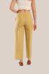 straight leg pants with elastic waistline